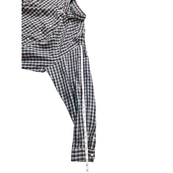 Vtg Ralph Lauren Polo Sport Men 2XL Pony Logo Flannel button up Plaid multicolor - Picture 6 of 8